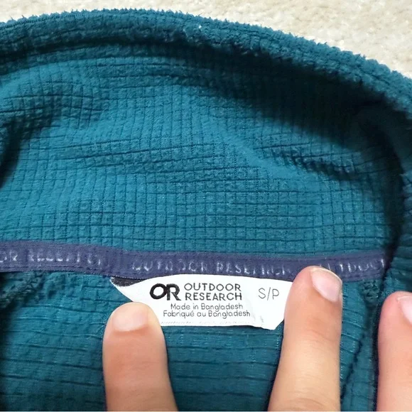 Outdoor Research Sweater Trail Mix Snap Pullover Waffle Fleece Adult Small - Picture 4 of 9